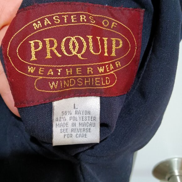 Proquip Golf Weatherwear Reversible Windshield Fleece Vest Navy Size L - Picture 4 of 7